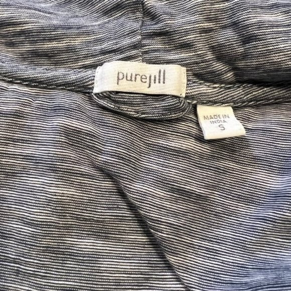 J. Jill No Close Navy & White Cardigan Size S - Picture 11 of 11